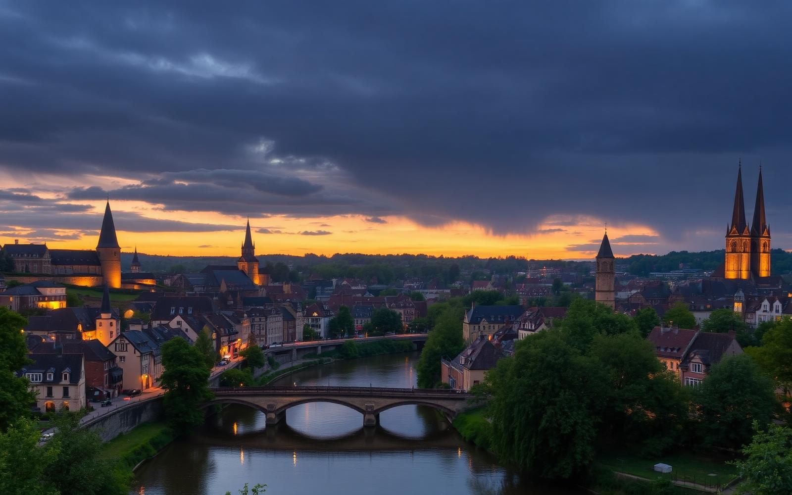 Verdun au crépuscule